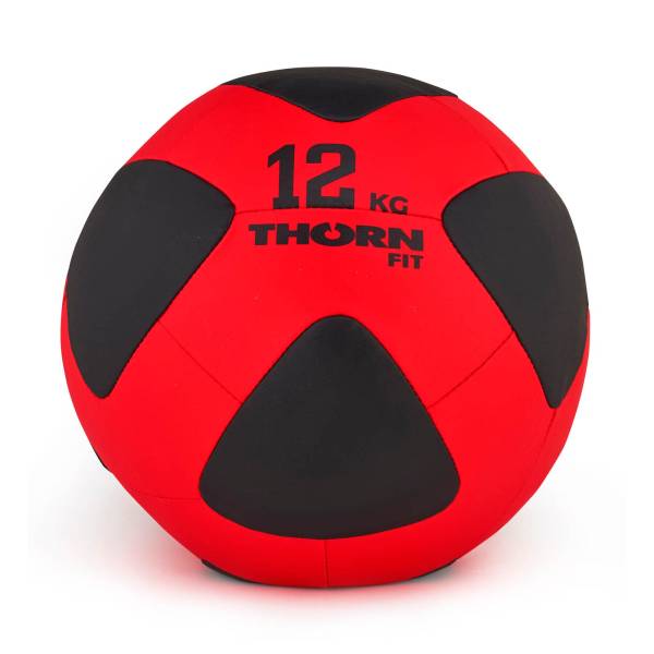 Piłka THORN FIT Wall Ball 12 kg – Czerwono-Czarna, Trening Funkcjonalny